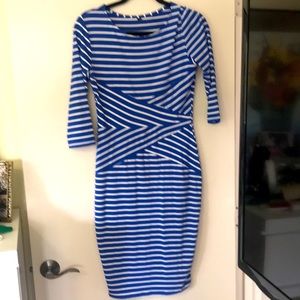 Great Go To Sexy Blue/White Dress